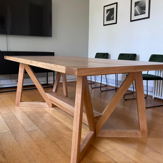 mesa comedor de madera lenga, modelo Arrezo  - Madera Lenga, Diseño Exclusivo - Greenwoods.cl