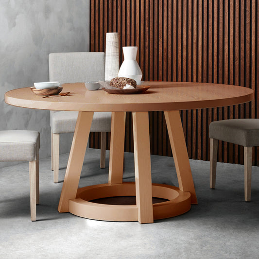 comedor redondo de madera ofrecemos mesas redondas de alta calidad, perfectas para cualquier comedor. Esta mesa redonda en madera es ideal para espacios reducidos y se adapta a tu estilo con sus diseños modernos y versátiles.