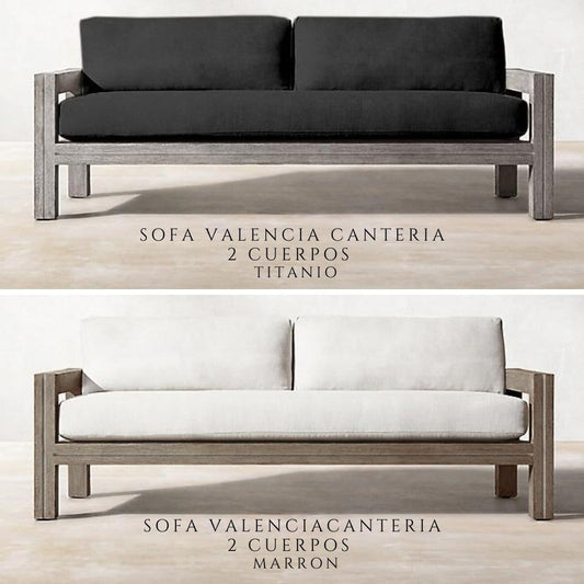 Sofa Valencia Canteria 2 Cuerpos